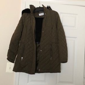 Calvin Klein Quilted Olive Green Jackef